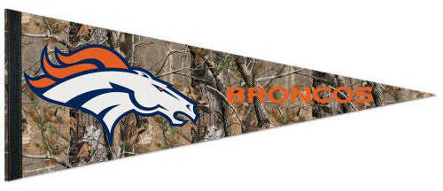 Denver Broncos 3 Time Bowl Champions Pennant Banner Flag