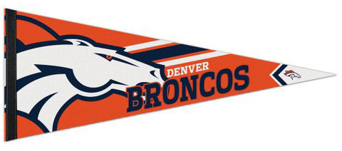 Denver Broncos NFL Football Official Logo-Style Premium Felt Pennant - Wincraft Inc.