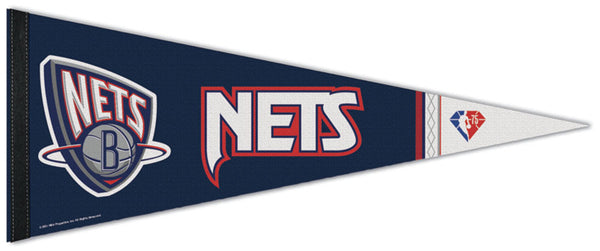 Brooklyn Nets NBA 75th Anniversary City Edition Premium Felt Pennant - Wincraft