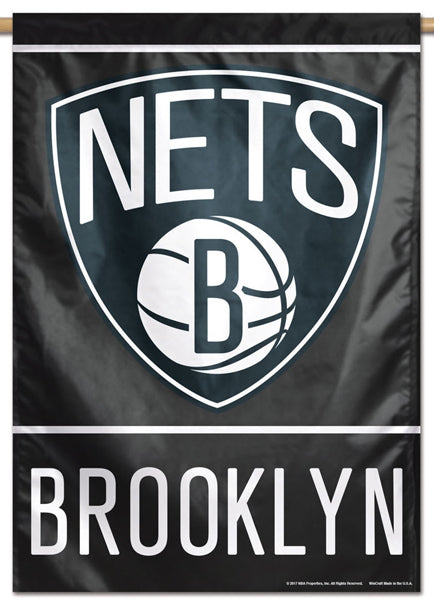 Brooklyn Nets Official NBA Basketball Premium 28x40 Team Logo Wall Banner - Wincraft Inc.