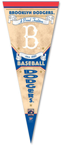 Brooklyn Dodgers Historic Art Collage (1945-57) Wall Poster - Bill Gof ...