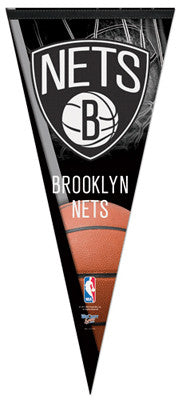 Brooklyn Nets Official NBA Basketball EXTRA-LARGE Premium Felt Pennant - Wincraft