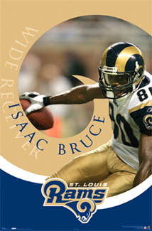 Isaac Bruce "In the Zone" St. Louis Rams Poster - Costacos 2006