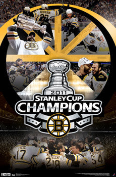 Boston Bruins 2011 Stanley Cup Champions "Celebration" Commemorative Poster - Costacos