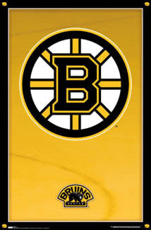 Boston Bruins Official NHL Hockey Team Logo Poster - Costacos Sports