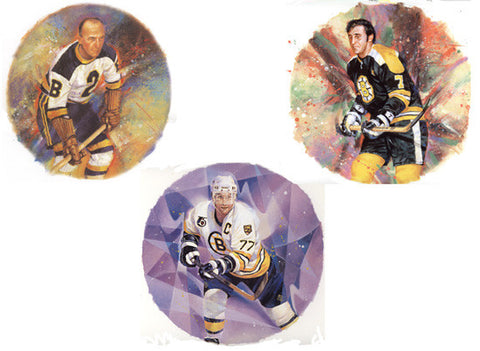 Boston Bruins "Legends" (3 Classic Art Prints Combo)