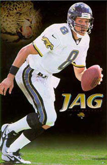 Mark Brunell "Jag" Jacksonville Jaguars NFL Action Poster - Costacos 1998