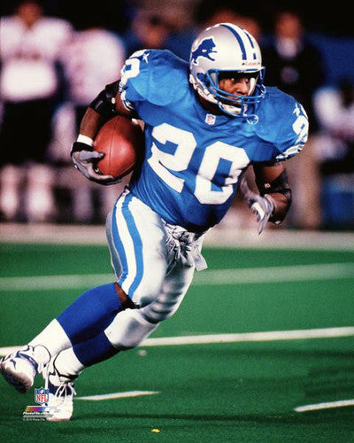 Vintage 1991 Detroit Lions Barry Sanders Poster, Unique Memorabilia Gift