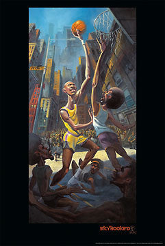"Skyhooked" Basketball Art by Justin Bua - Image Conscious 2009