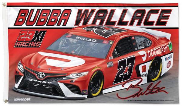 Bubba Wallace Doordash Toyota NASCAR #23 Deluxe-Edition 3'x5' Flag - Wincraft 2021