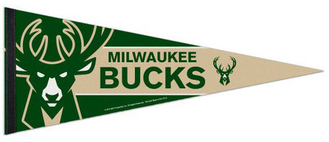 Milwaukee Bucks Official NBA Basketball Team Premium Felt Pennant - Wincraft Inc.