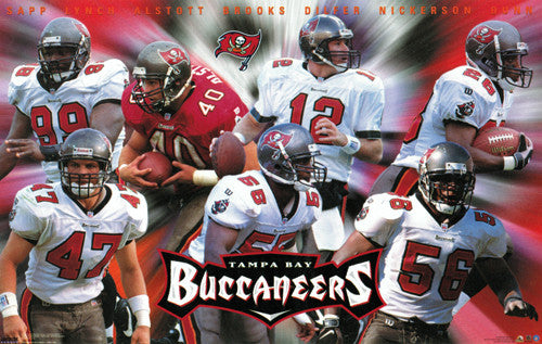 Tampa Bay Bucs "Seven Stars" (1998) Poster - Costacos Sports Inc.