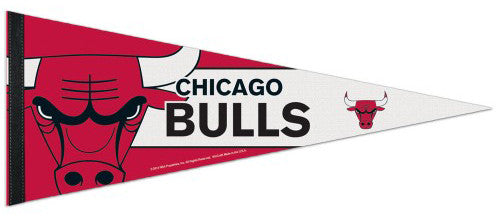 Chicago Bulls Official NBA Logo-Style Premium Felt Collector's Pennant - Wincraft