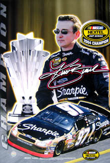 Kurt Busch 2004 NASCAR Nextel Cup Champion Commemorative Poster - Racing Reflections