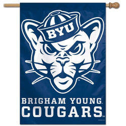 BYU Brigham Young University Cougars "Cosmo" Official NCAA Premium 28x40 Wall Banner - Wincraft Inc.