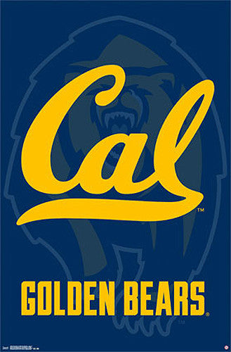 University of California Berkeley Bears Official NCAA Team Logo Poster - Costacos Sports