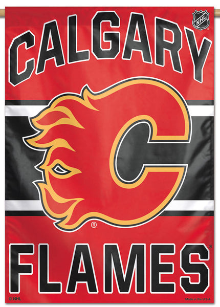 Calgary Flames Official NHL Hockey Team Premium 28x40 Wall Banner - Wincraft Inc.