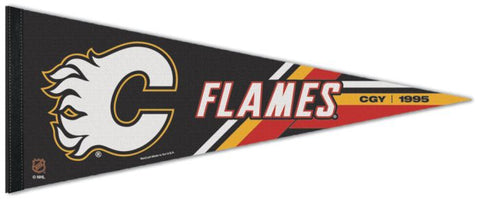 Calgary Flames "CGY 1995" NHL Reverse-Retro 2022-23 Premium Felt Collector's Pennant - Wincraft