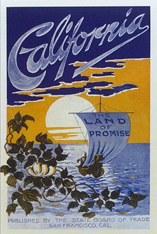 California, The Land of Promise c.1890 Vintage Poster Reproduction - Image Source International