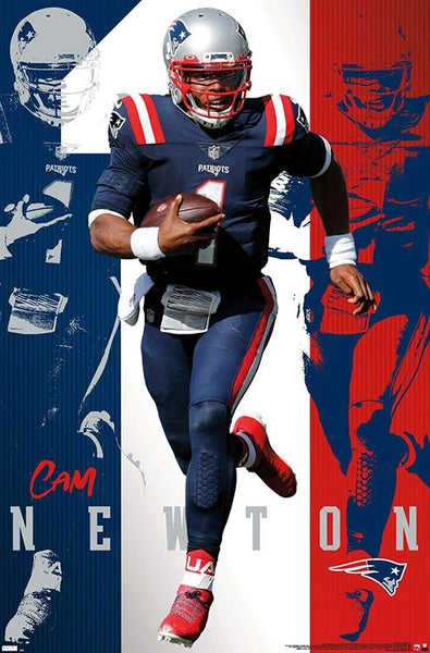 Cam Newton "Superstar" New England Patriots Official NFL Football Wall Poster - Trends International