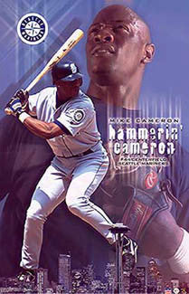 Mike Cameron "Hammerin' Cameron" Seattle Mariners Poster - Starline 2002