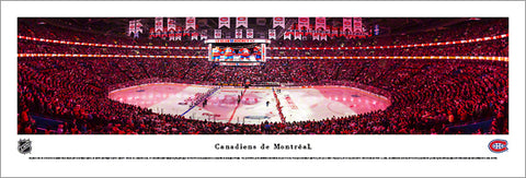Canadiens de Montreal Centre Bell NHL Game Night Panoramic Poster Print - Blakeway
