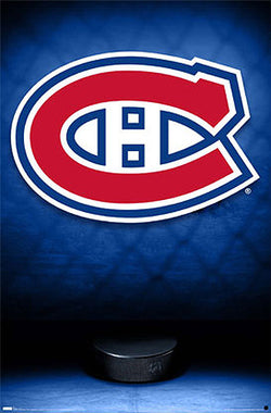 Montreal Canadiens Official NHL Hockey Team Logo Poster - Costacos Sports