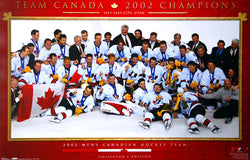 Team Canada 2002 Olympic Hockey Gold Medal Celebration Poster - Costacos Sports