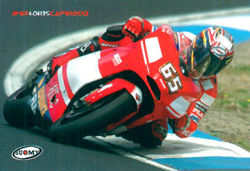 Loris Capirossi "MotoGP Action" Ducati Motorcycle Racing Poster - Suomy
