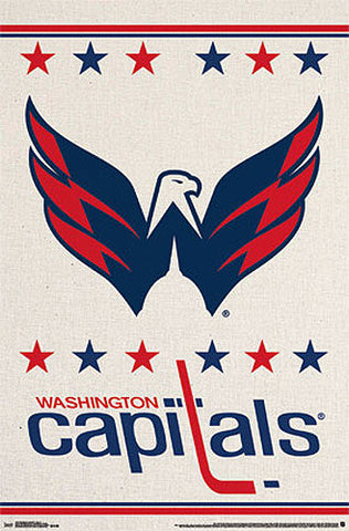 Washington Capitals Official NHL Hockey Team Logo Poster - Trends International
