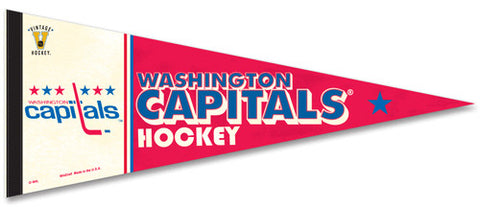 Washington Capitals NHL Vintage Hockey Collection (1974-95 Style) Premium Felt NHL Pennant - Wincraft