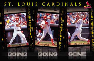 St. Louis Cardinals "Going Going Gone" Poster (McGwire, Tatis, Edmonds) - Costacos 2000