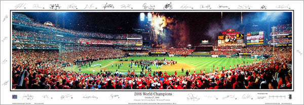 St. Louis Cardinals 1982 World Series Champions Poster 