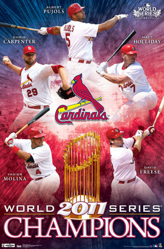 St. Louis Cardinals 2011 World Series Champions Commemorative Poster - Costacos Sports