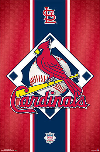 Vintage St Louis Cardinals Poster Print Baseball Poster 
