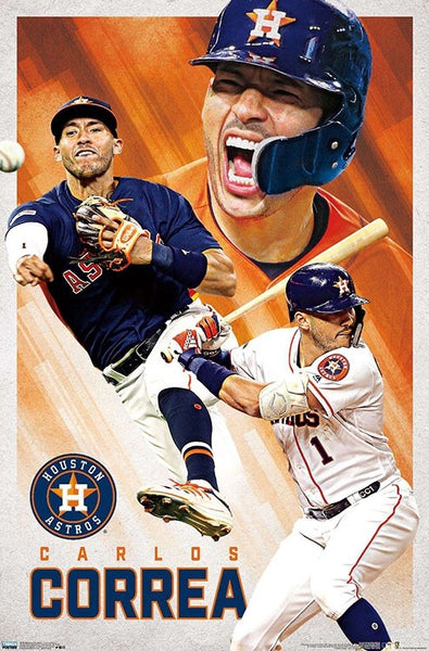 Carlos Correa "Passion" Houston Astros MLB Baseball Poster - Trends International 2020