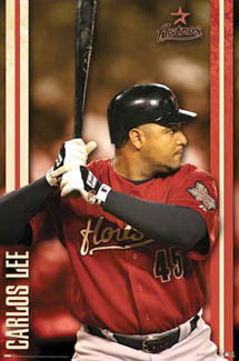 Carlos Lee "Slugger" Houston Astros MLB Action Poster - Costacos 2008