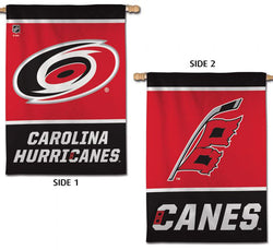 Carolina Hurricanes Official NHL Hockey 2-Sided Vertical Flag Wall Banner - Wincraft Inc.