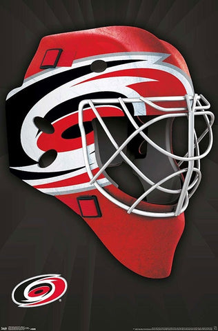 Carolina Hurricanes Official NHL Hockey Team Logo Mask Edition Wall Poster - Trends International
