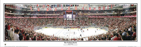 Carolina Hurricanes "The Perfect Storm" 2006 Stanley Cup Game Night Panoramic Poster - Everlasting