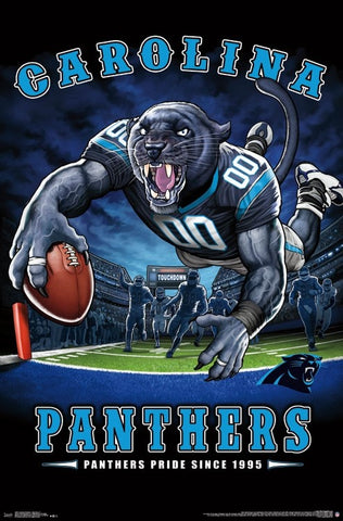 Carolina Panthers "Panthers Pride Since 1995" NFL Theme Art Poster - Liquid Blue/Trends Int'l.