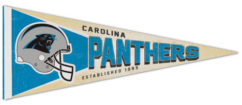 Carolina Panthers NFL Retro-1990s-Style Premium Felt Collector's