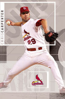 Chris Carpenter "Cy" St. Louis Cardinals Poster - Costacos 2006