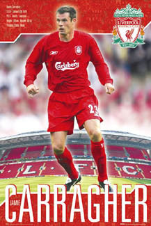 Jamie Carragher "Superstar" Liverpool FC Poster - GB 2006