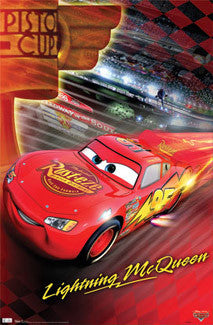 Disney-Pixar Cars "Piston Cup" Lightning McQueen Poster - Trends International