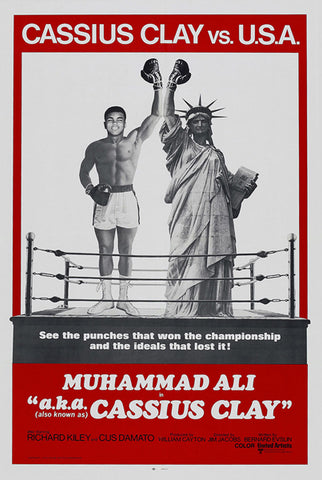 Muhammad Ali "a.k.a. Cassius Clay" (1970) Boxing Movie Poster Reprint - Eurographics Inc.