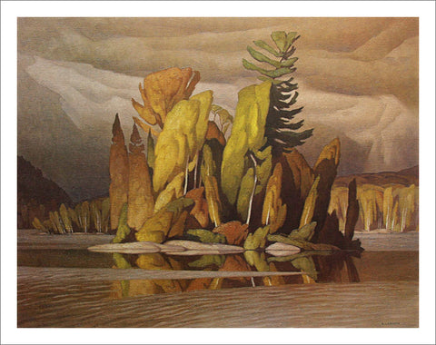 Little Island Canadian Wilderness Art (1965) by A.J. Casson Group of Seven Poster Print