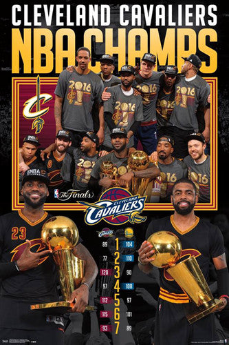 Cleveland Cavaliers 2016 NBA Finals CELEBRATION Commemorative Poster - Trends International
