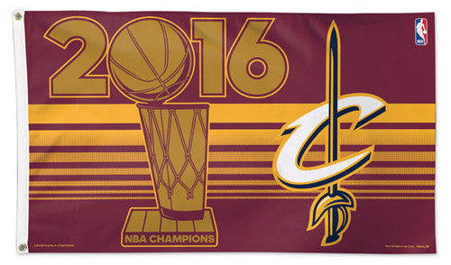 Cleveland Cavaliers 2016 NBA Champions Deluxe 3'x5' HUGE Banner Flag - Wincraft
