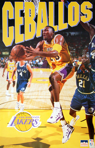 Cedric Ceballos "Prime" Los Angeles Lakers NBA Action Poster - Starline 1996
